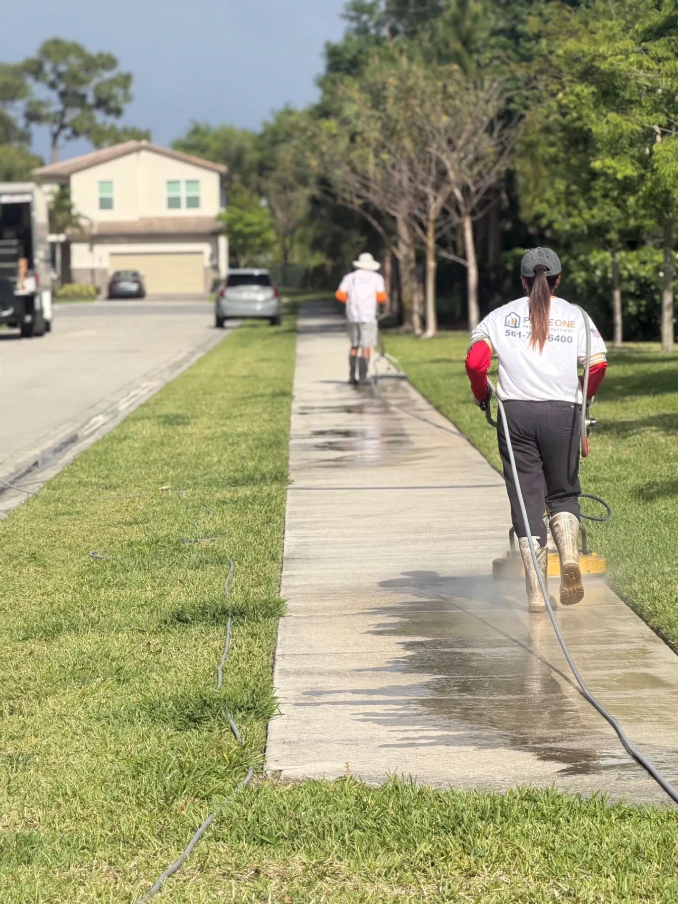 Pressure Washing crew