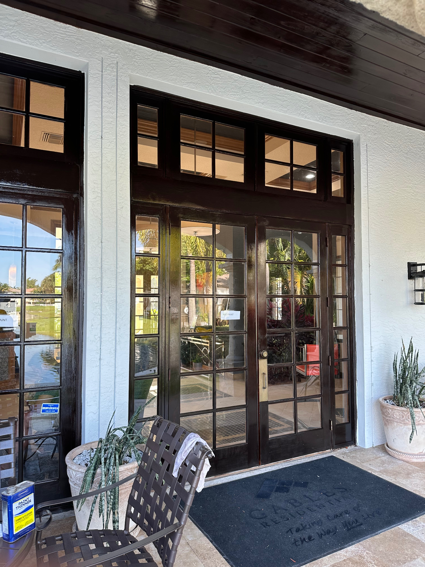 Exterior Doors & Trim Staining